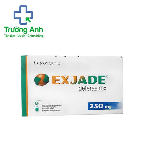 Exjade 250 - Thuốc đào thải sắt thừa ở bệnh nhân truyền máu