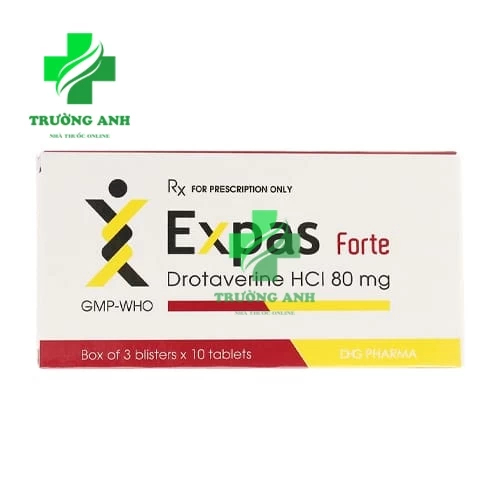 Expas Forte 80mg - Thuốc điều trị co thắt cơ trơn hiệu quả của DHG