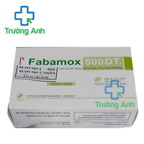 Fabamox 500 DT (Viên nén phân tán) - Thuốc điều trị nhiễm khuẩn hiệu quả
