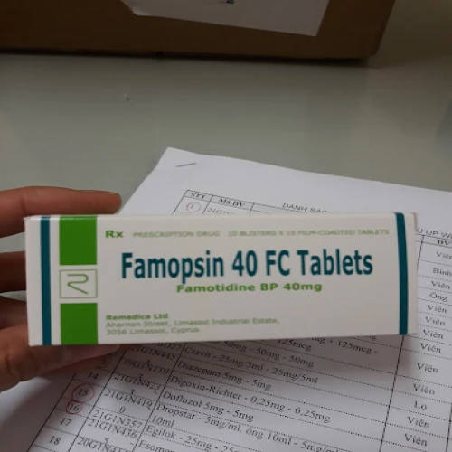 Famopsin 40 FC Tablets - Thuốc điều trị loét dạ dày, tá tràng hiệu quả