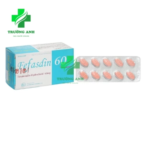Fefasdin 60 - Thuốc điều trị nổi mề đay và mề đay tự phát mạn tính