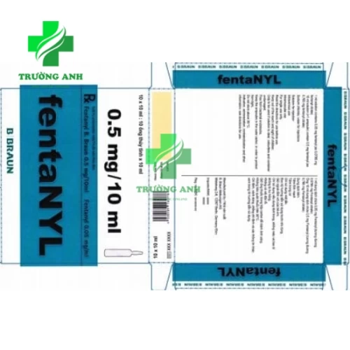 Fentanyl B. Braun 0.5mg/10ml - Thuốc giảm đau an thần, gây mê