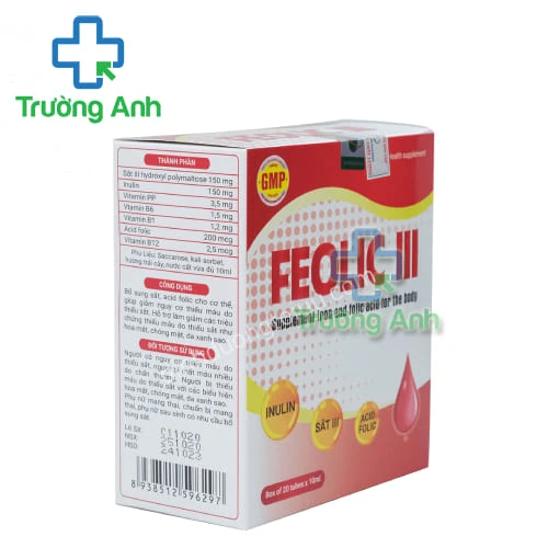 Feolic III Medupharm - Hỗ trợ bổ máu hàng đầu,ngừa thiếu máu