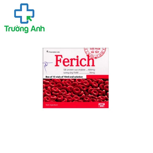 Ferich - Điều trị thiếu sắt, thiếu máu do thiếu sắt