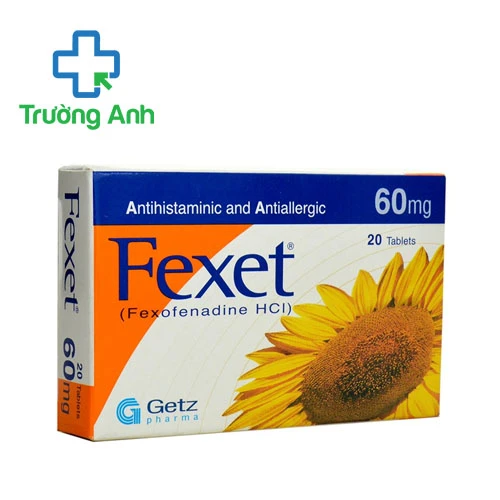 Fexet 60mg Getz Pharma - Thuốc điều trị viêm mũi dị ứng theo mùa