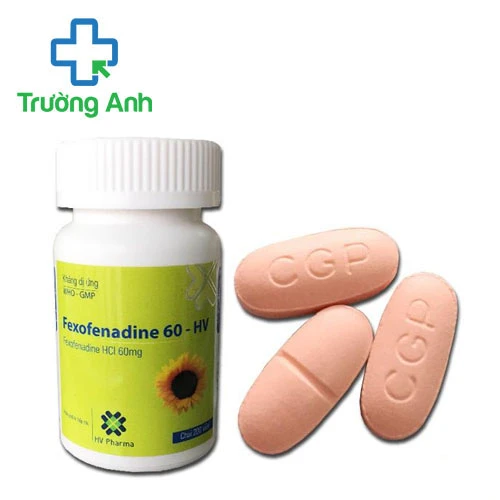 Fexofenadine 60 - HV USP (lọ) - Điều trị viêm dị ứng