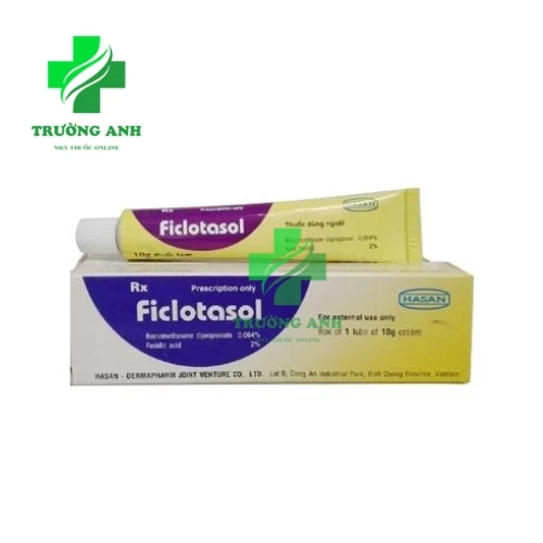 Ficlotasol 10g - Thuốc điều trị viêm da, nhiễm khuẩn da (10 hộp)