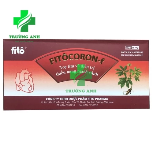 Fitôcoron – f - Thuốc trợ tim và điều trị thiểu năng mạch vành