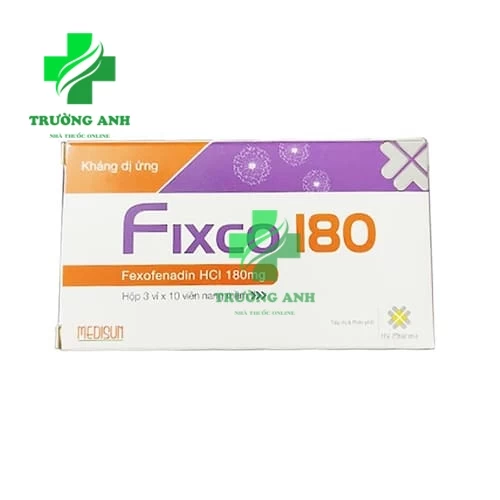 Fixco 180 Medisun - Thuốc điều trị viêm mũi dị ứng và mề đay hiệu quả