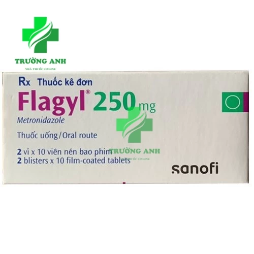 Flagyl 250mg Sanofi - Thuốc kháng sinh điều trị nhiễm khuẩn hiệu quả