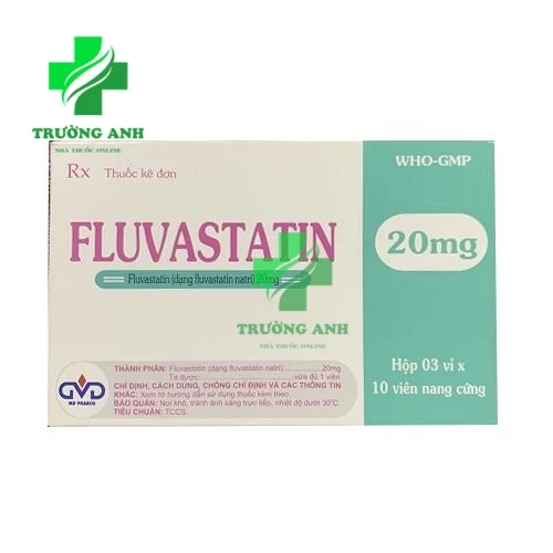 Fluvastatin 20mg MD Pharco - Thuốc điều trị tăng cholesterol máu