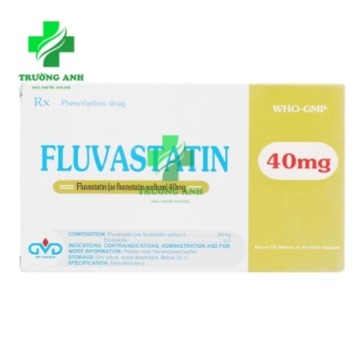 Fluvastatin 40mg MD Pharco - Điều trị tăng Cholesterol và rối loạn lipid máu