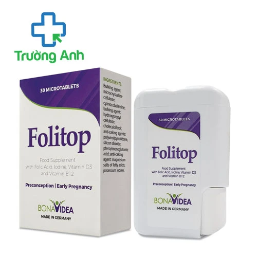 Folitop - Thuốc bổ sung sắt, axit folic, vitamin D3 và lốt