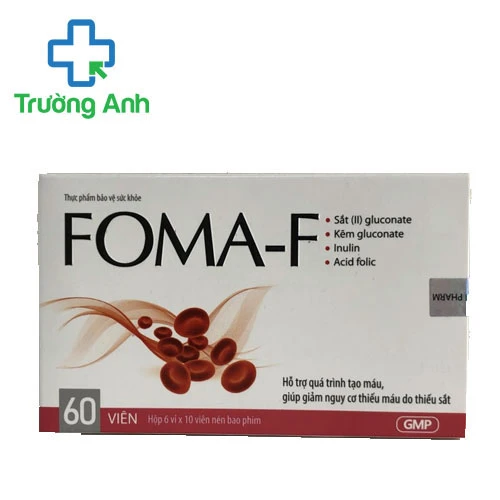 Foma-F - Giúp bổ sung sắt, acid folic cho cơ thể hiệu quả