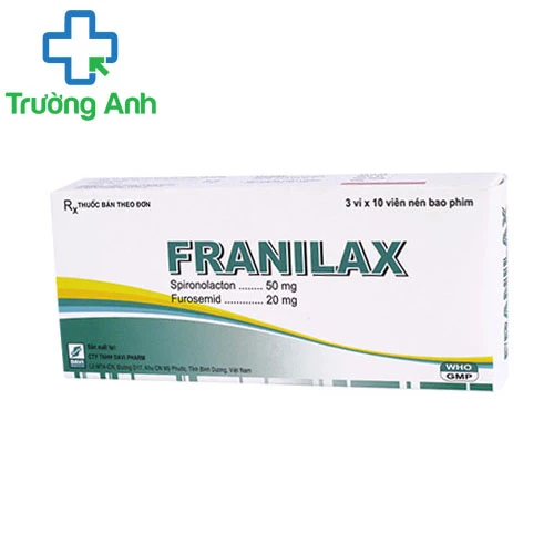 Franilax - Thuốc điều trị phù, báng bụng do suy tim hiệu quả