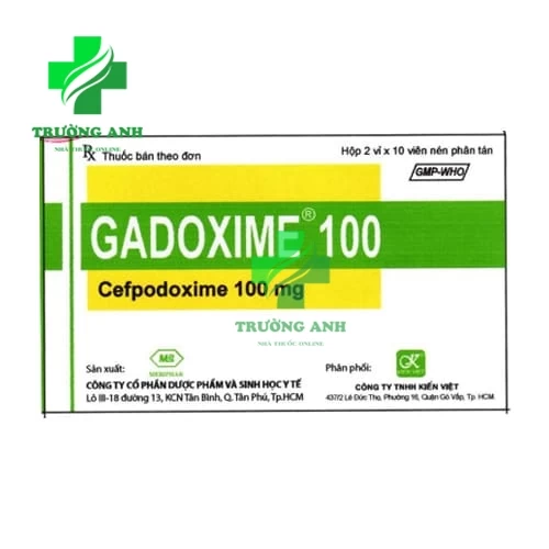 Gadoxime 100 Mebiphar - Thuốc kháng sinh điều trị nhiễm khuẩn hiệu quả