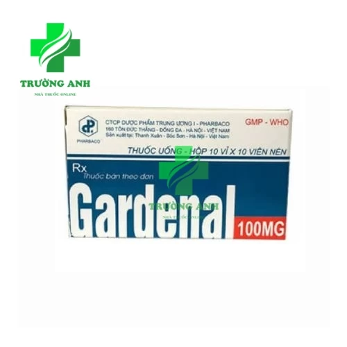 Gardenal 100mg Pharbaco - Thuốc trị động kinh hiệu quả