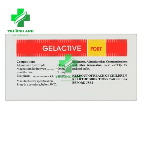 Gelactive Fort - Thuốc điều trị viêm loét dạ dày, tá tràng hiệu quả