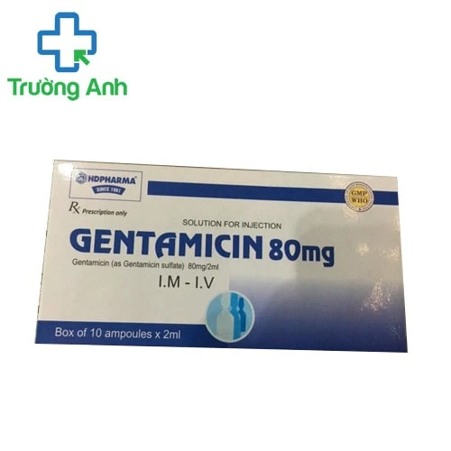 Gentamicin 80mg Hdpharma - Thuốc điều trị nhiễm khuẩn hiệu quả