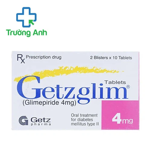 Getzglim 4mg Getz Pharma - Thuốc điều trị đái tháo đường typ 2