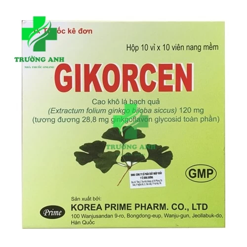 Gikorcen 120mg Korea Prime Pharm - Điều trị suy giảm trí nhớ