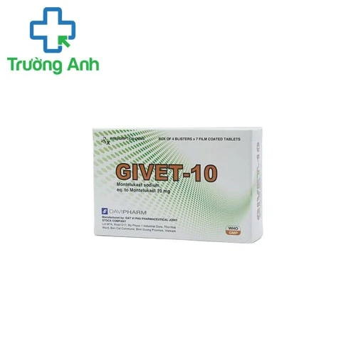 Givet-10 - Thuốc phòng và điều trị viêm phế quản hiệu quả