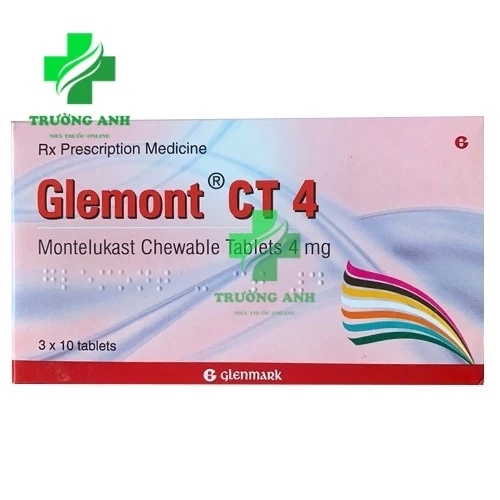 Glemont CT 4 Glenmark - Thuốc điều trị hen phế quản hiệu quả