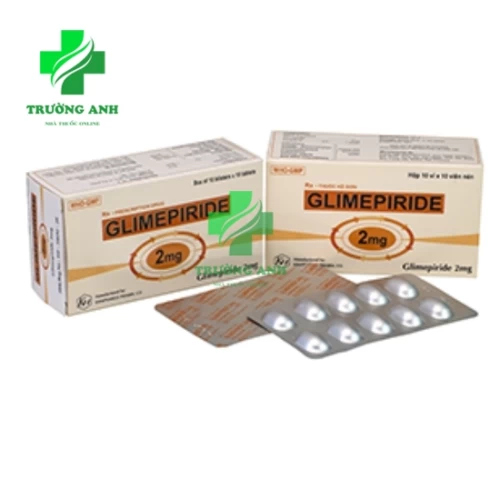 Glimepiride 2mg Khapharco - Điều trị đái tháo đường tuýp 2