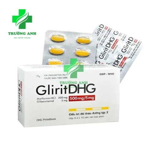 Gliritdhg 500mg/5mg - Thuốc điều trị đái tháo đường hiệu quả