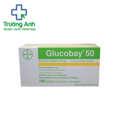 Glucobay 50mg - Thuốc điều trị đái tháo đường kết hợp chế độ ăn kiêng