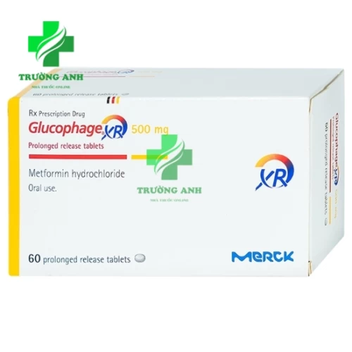 Glucophage XR 500mg - Thuốc điều trị đái tháo đường typ 2 của Pháp
