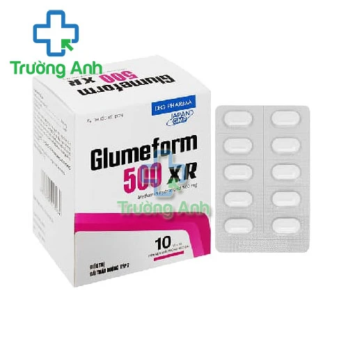Glumeform 500 XR DHG Pharma - Điều trị đái đường týp 2 ở người lớn