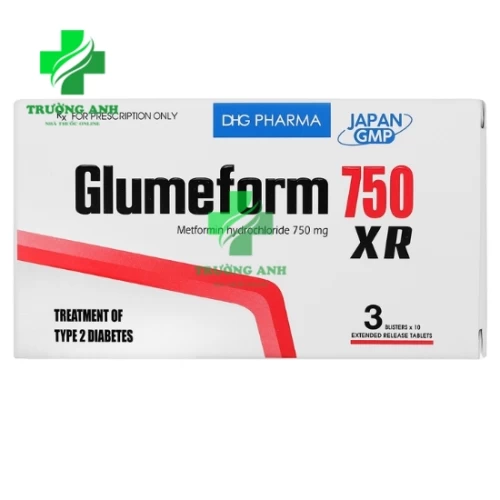 Glumeform 750 XR DHG Pharma - Điều trị đái tháo đường týp 2
