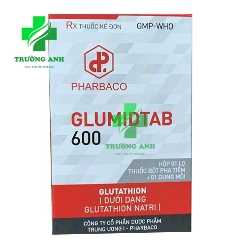 Glumidtab 600 (Glutathion) Pharbaco - Hỗ trợ giải độc thủy ngân