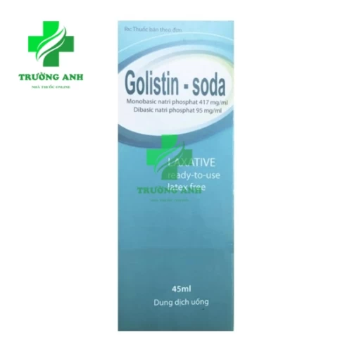 Golistin Soda 45ml CPC1HN - Làm giảm các triệu chứng của táo bón