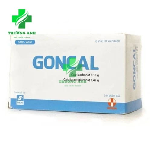Goncal - Hỗ trợ bổ sung canxi hiệu quả của Davipharm