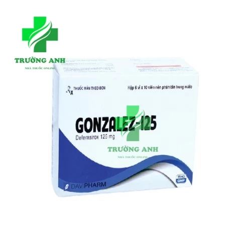 Gonzalez-125 -Thuốc điều trị ngộ độc sắt và thải sắt hiệu quả