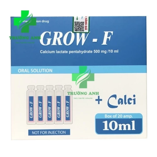 Grow-F - Giúp bổ sung calci, phòng ngừa loãng xương hiệu quả