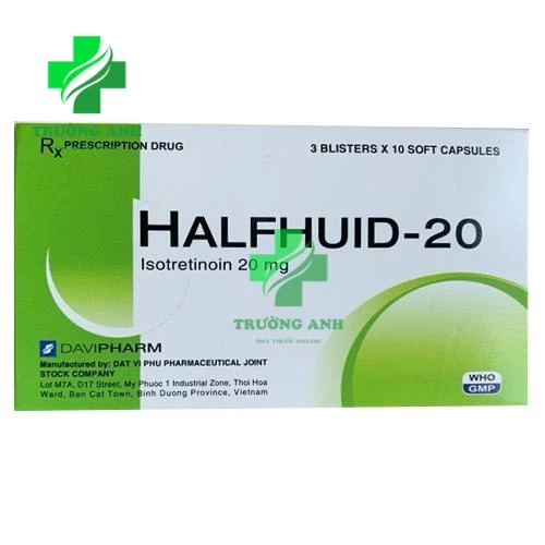 Halfhuid-20 Davipharm - Thuốc điều trị bệnh trứng cá nặng