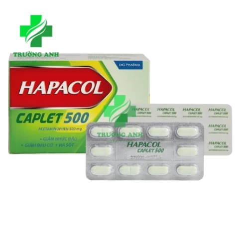 Hapacol Caplet 500 - Thuốc giảm đau, hạ sốt hiệu quả của DHG