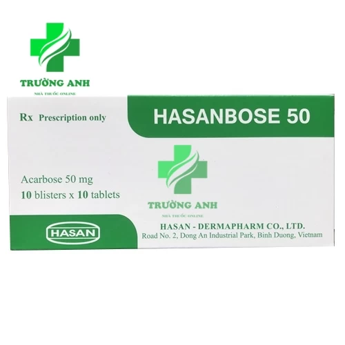 Hasanbose 50 - Thuốc điều trị đái tháo đường typ 2 hiệu quả