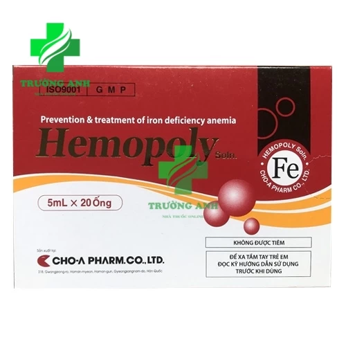 Hemopoly Solution- Thuốc điều trị thiếu máu do thiếu sắt của Hàn Quốc