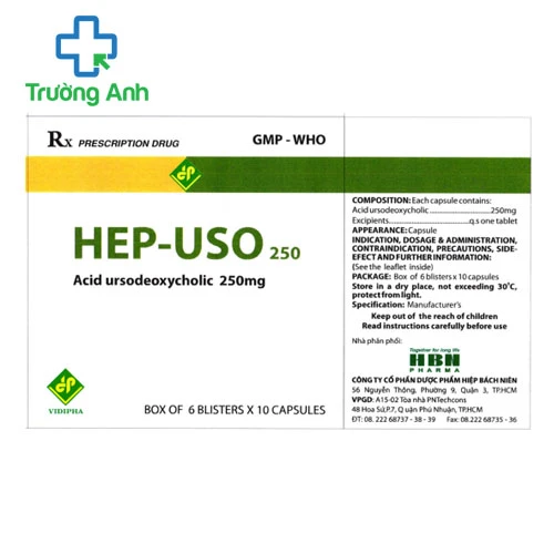 Hep-USO 250 - Giúp cải thiện chức năng gan hiệu quả