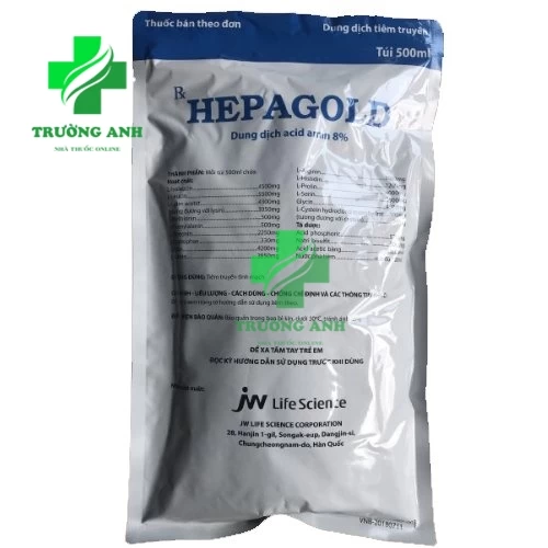 Hepagold 500ml JW Pharma - Bổ sung acid amin, protein cho cơ thể