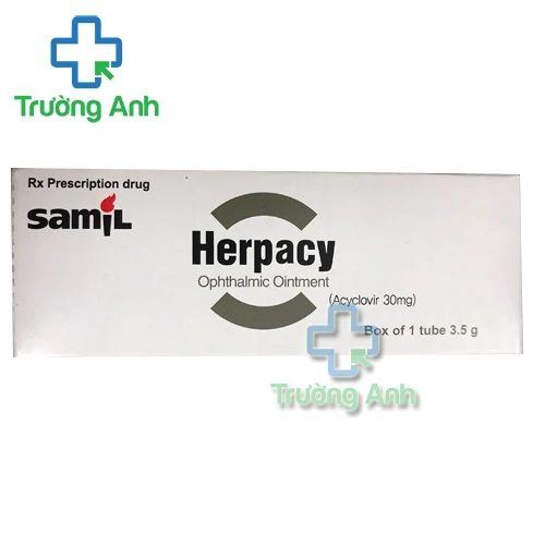 HERPACY OPHTHALMIC OINTMENT - Ðiều trị nhiễm trùng da, niêm mạc