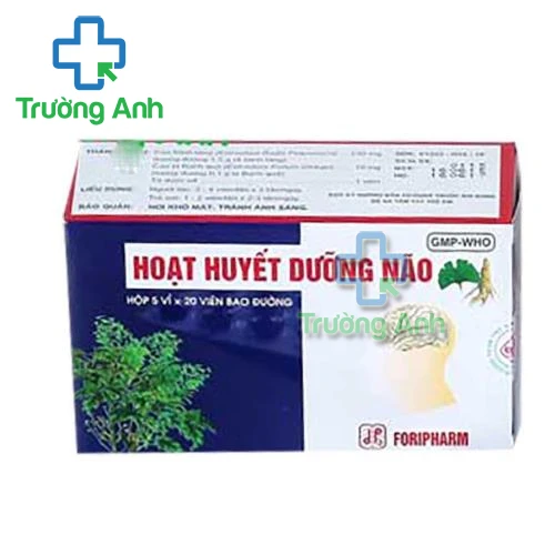 Hoạt huyết dưỡng não Foripharm - Phòng ngừa thiểu năng tuần hoàn não