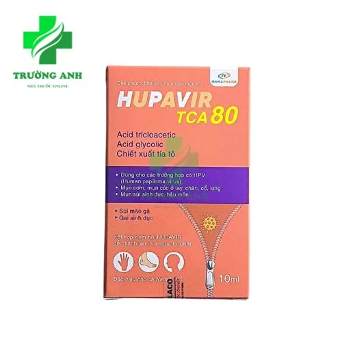 Hupavir TCA 80 Monapharm - Giúp loại bỏ mụn cơm, mụn sùi