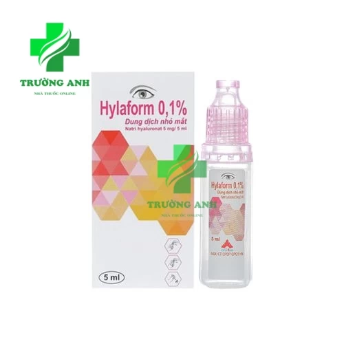 Hylaform 0,1% 5ml - Dung dịch nhỏ mắt chống khô mắt hiệu quả