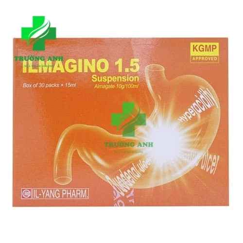 Ilmagino 1.5g suspension - Thuốc điều trị loét dạ dày, loét tá tràng