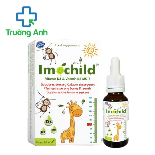 Imochild Vitamin D3 & Vitamin K2 MK7 - Bổ sung dưỡng chất cho bé